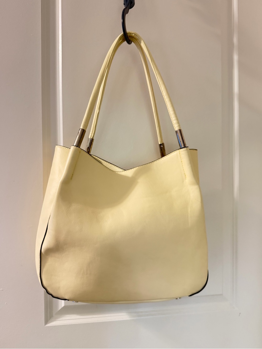 Classic Cream Tote Bag – Women's Everyday Shoulder Bag
